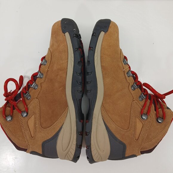 Columbia Women Newton Ridge Plus WP Amped Hiking Boot Elk/Red BL4552-286 - Picture 9 of 14